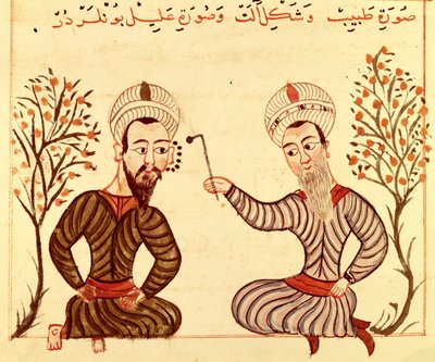 Ms Sup Turc 693 fol.20 كوى الصداع النصفي ، 1466 بواسطة شرف الدين